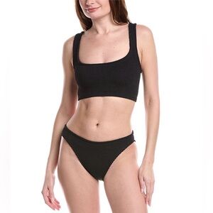 HUNZA G Crinkle Two-Piece Swimsuit
